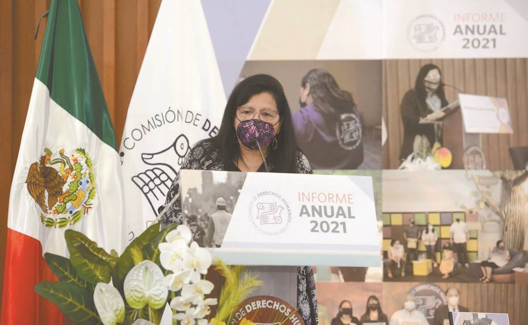 Nashieli Ramírez, titular de la CDHCM, detalló los servicios que dio la comisión a las víctimas del colapso de la Línea 12 del Metro. Foto: Especial