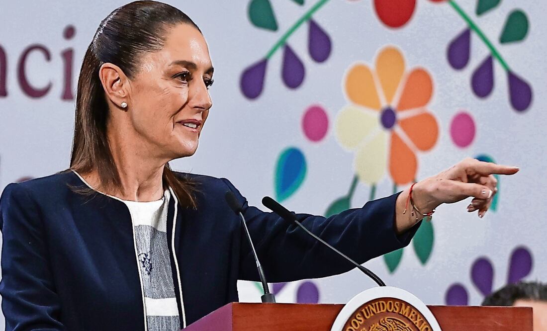 La presidenta Claudia Sheinbaum destacó en la mañanera que hay avances en la reducción de la violencia y homicidios en el país. Foto: Berenice Fregoso / EL UNIVERSAL