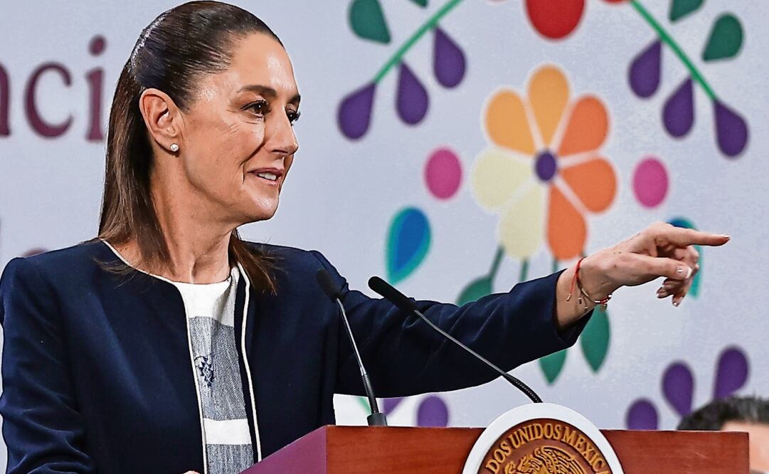 La presidenta Claudia Sheinbaum destacó en la mañanera que hay avances en la reducción de la violencia y homicidios en el país. Foto: Berenice Fregoso / EL UNIVERSAL