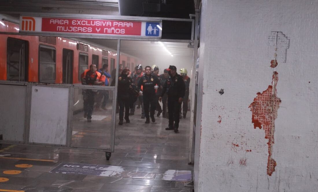 Incidente en la Línea 3 del metro de la CDMX. Foto: Francisco Rodríguez - EL UNIVERSAL