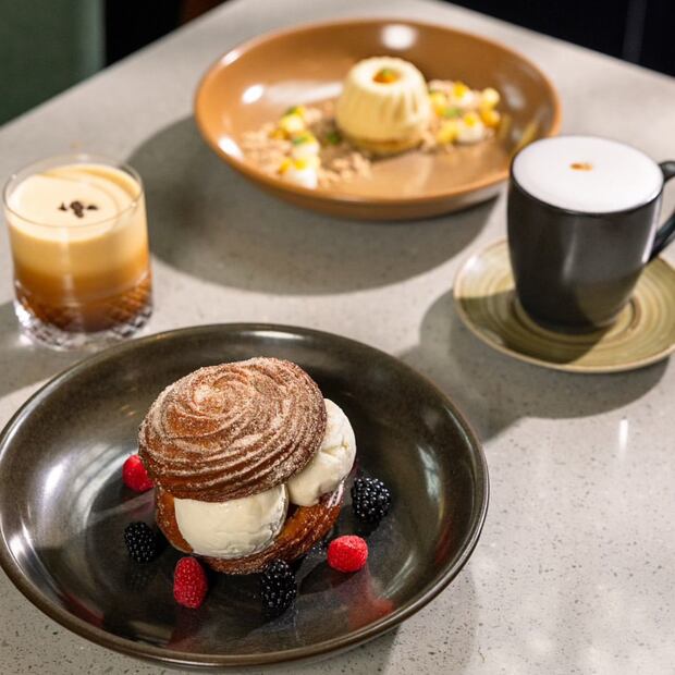 Andrea Lizárraga en Cantina Palacio. Foto: Instagram