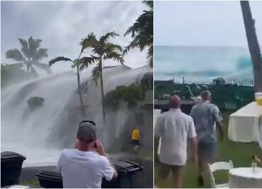 VIDEO. Olas gigantescas interrumpen casamiento y destruyen barrios costeros en Hawaii