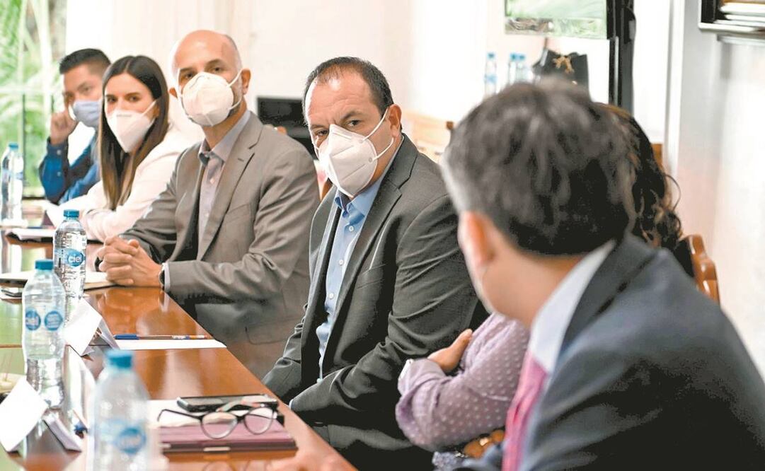 El mandatario morelense, Cuauhtémoc Blanco Bravo, dio instrucciones a funcionarios de su gabinete para reforzar la coordinación con el gobierno federal en los trabajos a favor de la población. Foto: Especial