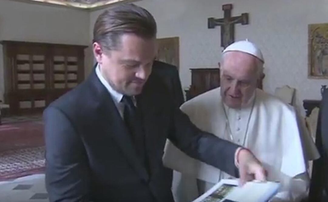 Leonardo DiCaprio visita al Papa 