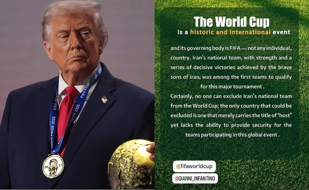 Irán responde a la FIFA y Donald Trump - Fotos: AP/ @teammellifootball en Instagram