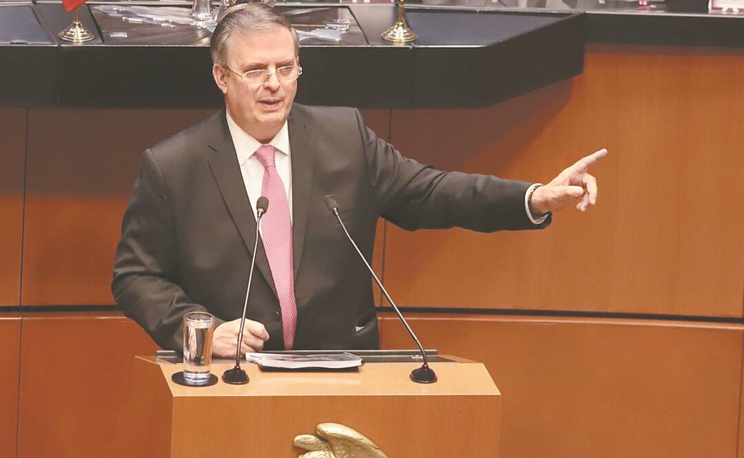 El secretario de Relaciones Exteriores, Marcelo Ebrard Casaubon, dijo que México busca replantear la estrategia de seguridad con EU. Foto: Berenice Fregoso. EL UNIVERSAL