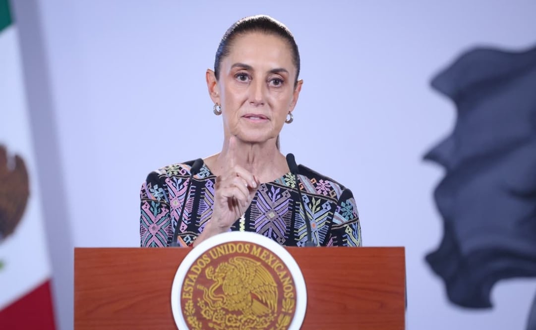 Conferencia de prensa de la presidenta Claudia Sheinbaum en Palacio Nacional el 10 de septiembre de 2026. Foto: Luis Camacho/EL UNIVERSAL