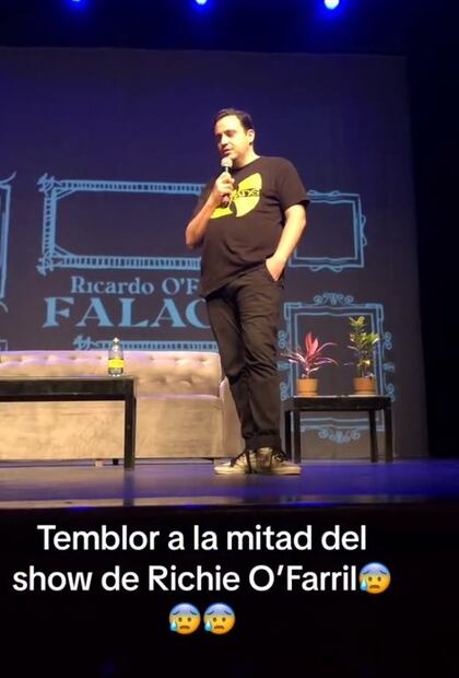 En redes sociales criticaron la reacción que tuvo Richie O'Farrill al escuchar la Alerta Sísmica. / Foto: Captura video de TikTok @userdw9vj7thpt.