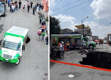 ¿Dónde se formó el socavón en el que cayó el camión refresquero? Conoce su punto exacto