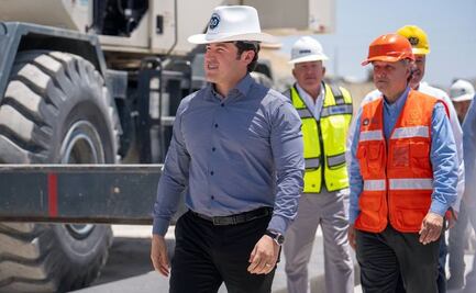 Samuel García encabeza cierre hidráulico de Presa Libertad en NL