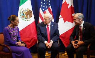 “Hablamos principalmente de comercio”, dice Trump sobre conversación con Sheinbaum y Carney