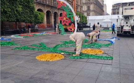 CDMX enciende el espíritu navideño; avanzan los trabajos de alumbrado en edificios del Zócalo