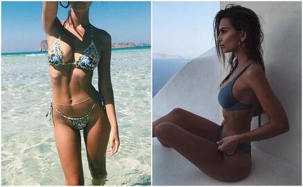 Emily Ratajkowski muestra su figura en diminuto bikini