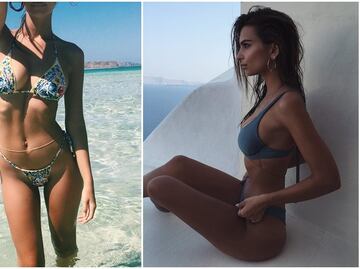 Emily Ratajkowski muestra su figura en diminuto bikini