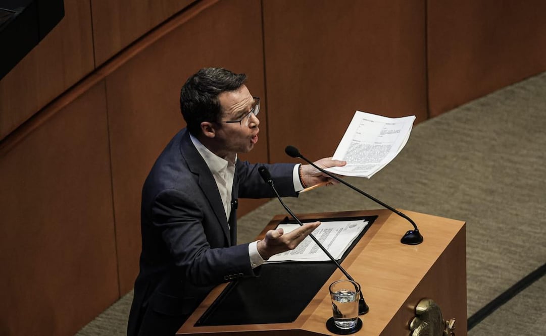 Ricardo Anaya en el Senado de la República. Foto: Gabriel Pano/ EL UNIVERSAL