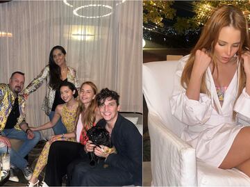 Majo, prima de Ángela Aguilar, modela body de lycra con espejos