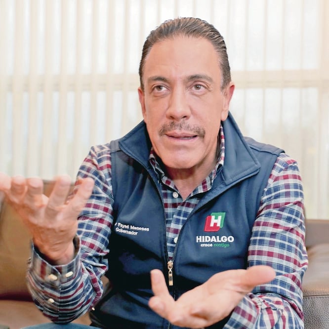 En la foto: Omar Fayad Meneses, Gobernador de Hidalgo