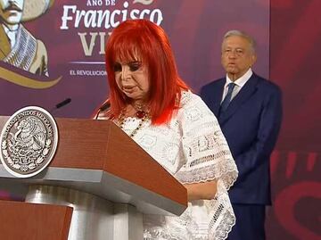 “Súbete al tren, guerrero jaguar”: Layda Sansores presenta ante AMLO video musical del Tren Maya