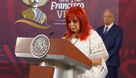 “Súbete al tren, guerrero jaguar”: Layda Sansores presenta ante AMLO video musical del Tren Maya