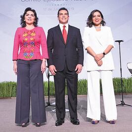 Violencia y economía, temas en último debate del tricolor