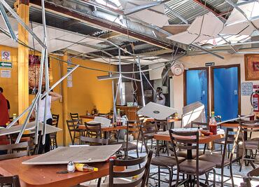 Explosión en pizzería, por fuga de gas: bomberos