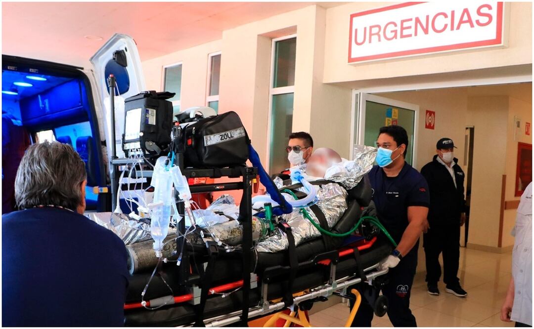 Natalia “N”, joven de 14 años, es trasladada a EU por graves quemaduras luego de un ataque en Sinaloa (10/12/2024). Foto: Oficial