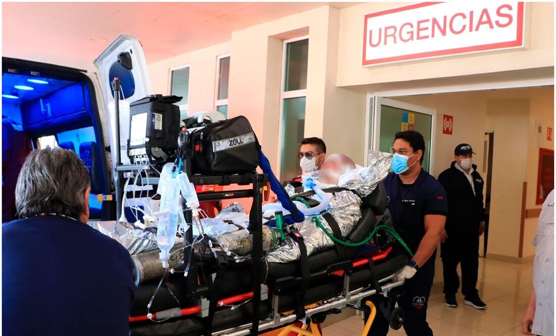 Natalia “N”, joven de 14 años, es trasladada a EU por graves quemaduras luego de un ataque en Sinaloa (10/12/2024). Foto: Oficial