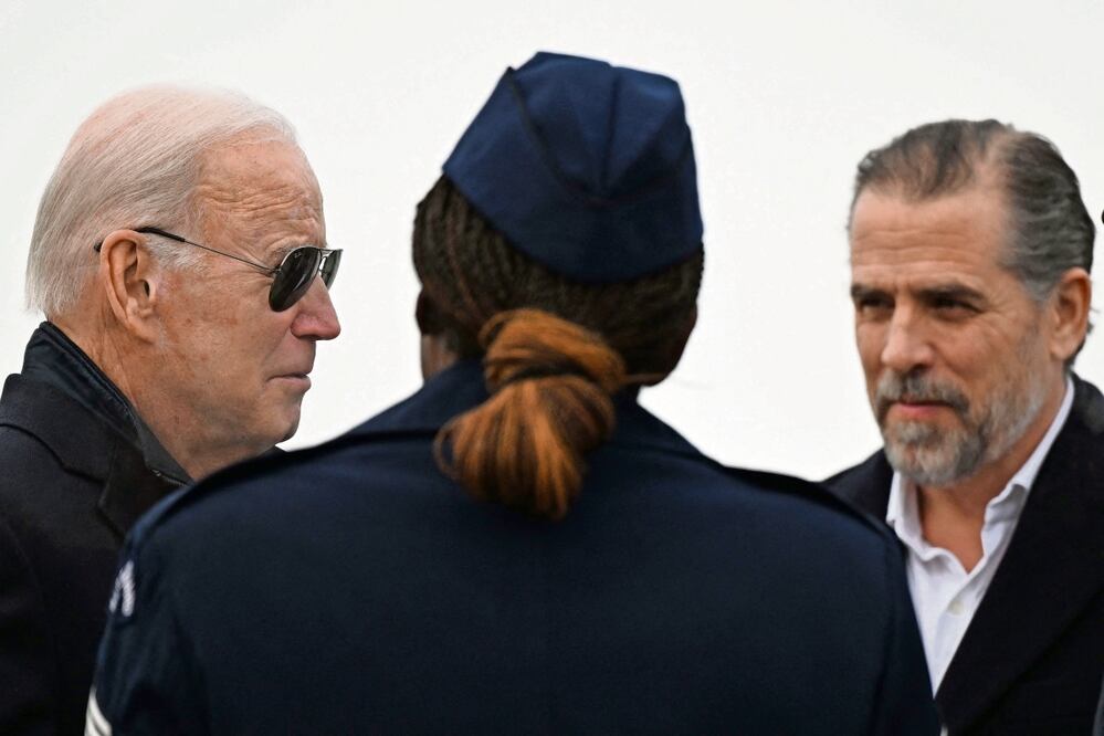 Joe Biden y su hijo Hunter Biden. Foto: Archivo/ EL UNIVERSAL