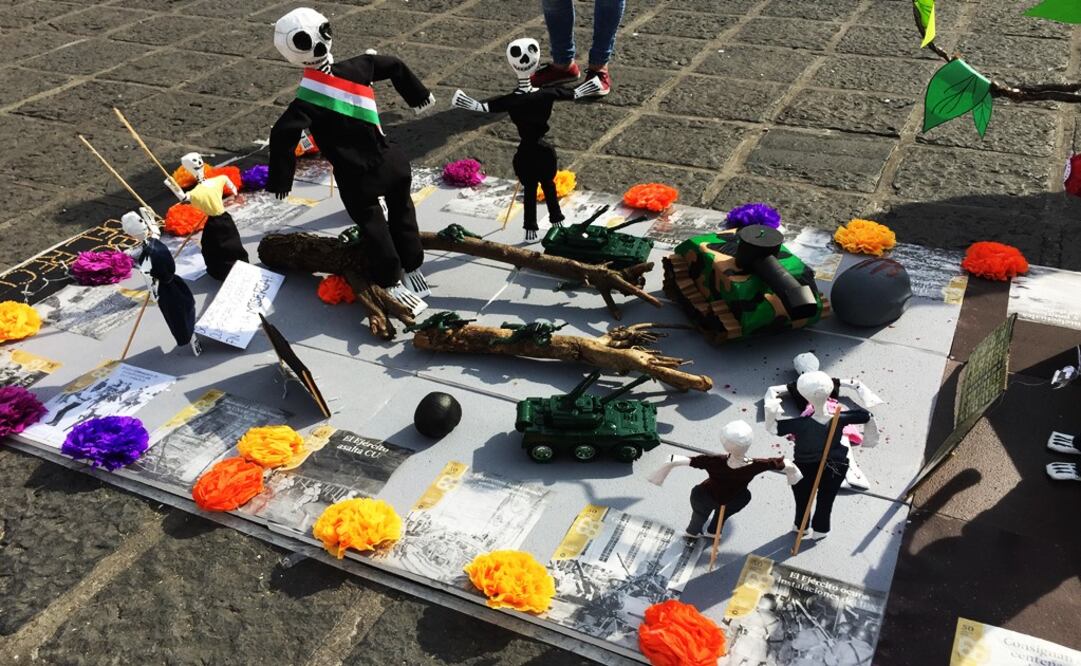 Mexico's National Autonomous University (UNAM) is paying homage to the students massacred in 1968 - Photo: Gretel Morales/EL UNIVERSAL