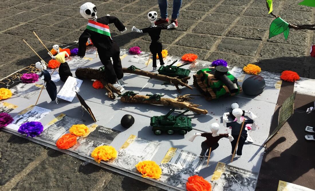 Mexico's National Autonomous University (UNAM) is paying homage to the students massacred in 1968 - Photo: Gretel Morales/EL UNIVERSAL