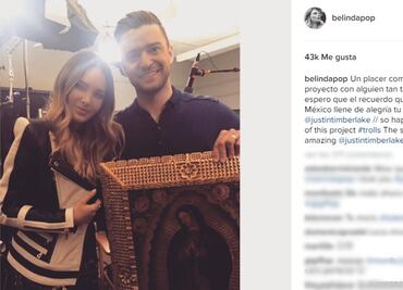 Belinda comparte placer de trabajar con Timberlake