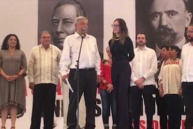 AMLO agradece a Belinda ayuda en campaña