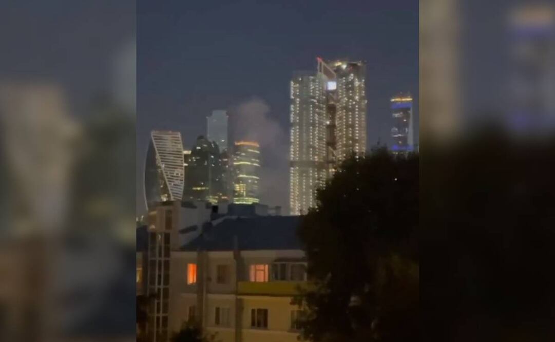 Según Moscú, al menos 58 drones ucranianos fueron interceptados rumbo a la capital, pocas veces atacada por Ucrania en este conflicto. Foto: Captura de pantalla