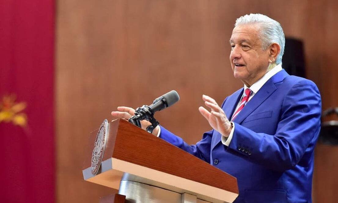 El presidente López Obrador recordó que la Unión Americana surgió de la llegada de migrantes de todo el mundo. Foto: especial