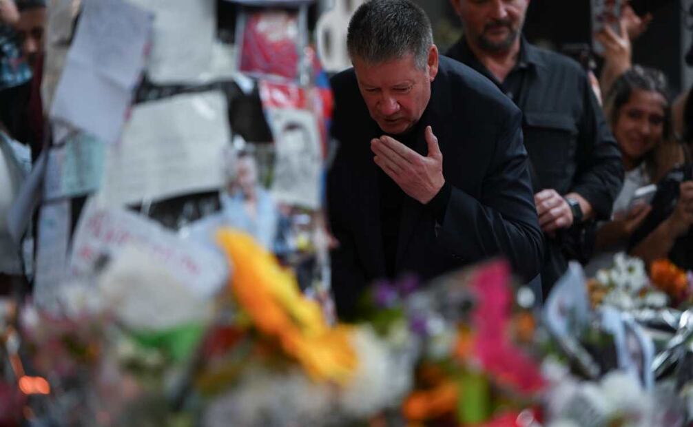 Geoff Payne, padre de Liam Payne, llegas a Argentina. Foto: AP