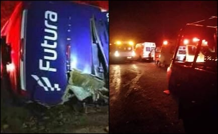 Vuelca autobús de pasajeros en Hidalgo; reportan 5 muertos y 20 lesionados