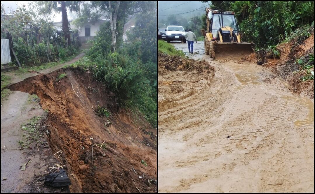Afectaciones por lluvia en Chiapas. Foto: Protección Civil de Chiapas