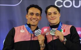 Osmar Olvera y Juan Celaya ganan medalla de plata en la Copa del Mundo de Clavados