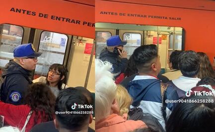 ¡A insultos! Mujer se niega a bajar del Metro en estación Buenavista y usuarios enfurecen