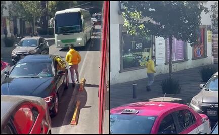 VIDEO: Captan a presunto asaltante huyendo sobre la avenida Insurgentes 