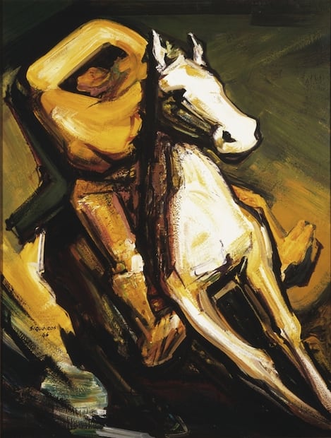 Emiliano Zapata por Diego Rivera y Siqueiros, en Bellas Artes