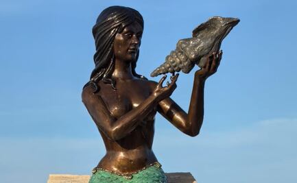 “Mujer Isleña”, la escultura de sirena que conmemora los 175 años de Isla Mujeres; autor explica su significado