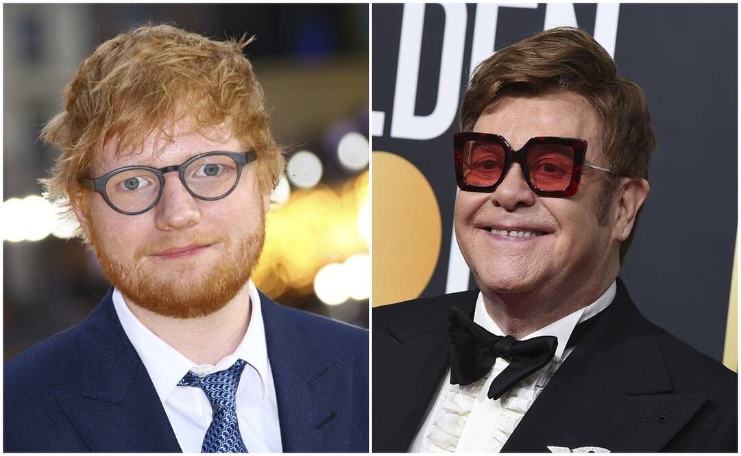 Ed Sheeran y Elton John. Foto: Archivo