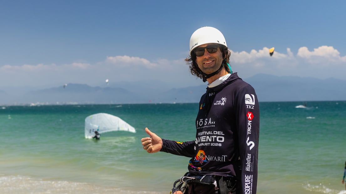 Kitesurf en La Cruz de Huanacaxtle. Foto: Cortesía