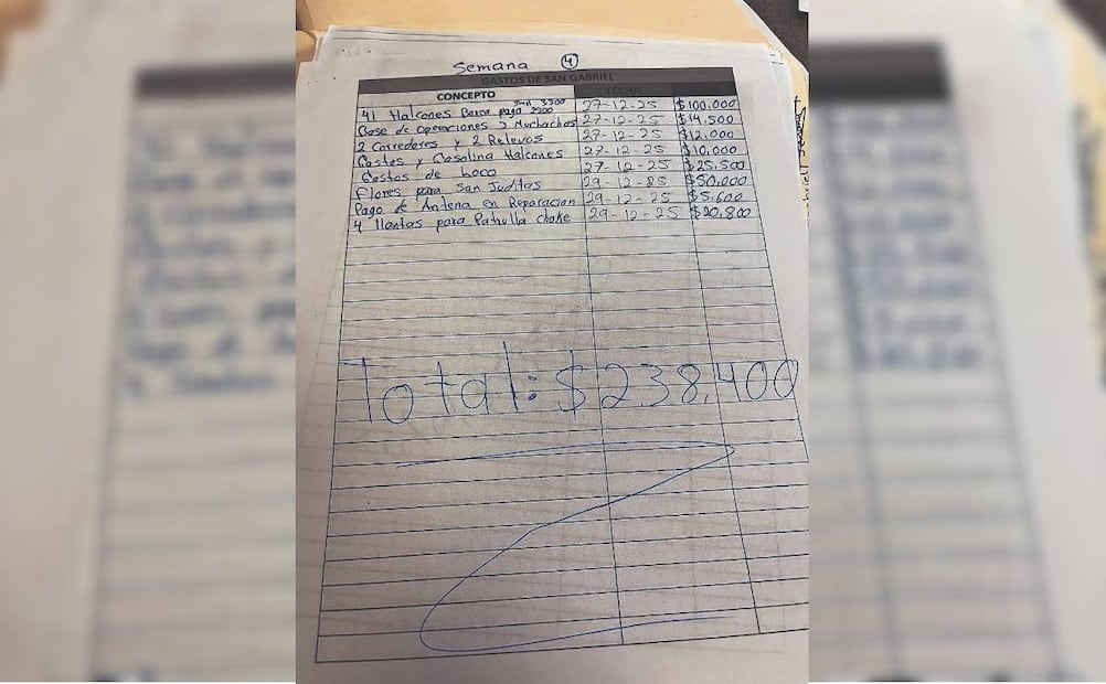 Tras el abatimiento de El Mencho, los documentos encontrados en su último refugio dan cuenta de las erogaciones realizadas por el grupo criminal para lograr el respaldo a sus acciones. Foto: Valente Rosas / EL UNIVERSAL