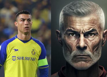 Así se verán Lionel Messi, Cristiano Ronaldo y las grandes estrellas del futbol cuando sean ancianos según la Inteligencia Artificial