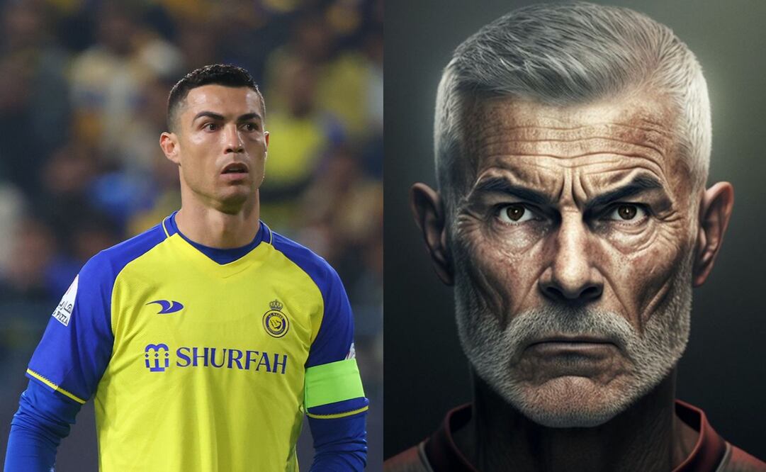 Cristiano Ronaldo en su faceta más "vieja" / Foto: Especiales