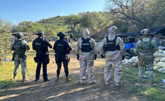 Desmantelan narcolaboratorio en Parral, Chihuahua, con capacidad de producir 100 kilos diarios de metanfetamina