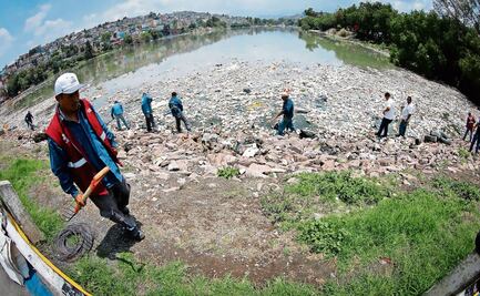 Bajan nivel de presa en Naucalpan; aún persiste riesgo
