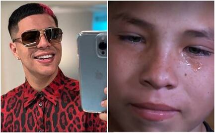 Eduin Caz, de Grupo Firme, hace llorar a niño que trabaja en la frontera y promete ayudarlo 